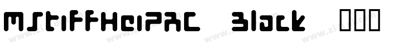 MStiffHeiPRC Black字体转换 MStiffHeiPRC Black字体转换